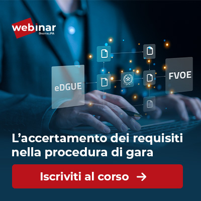 Webinar accertamento dei requisiti nella procedura di gara