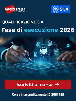 Webinar fase esecuzione qualificazione albo fornitori 2026 novembre